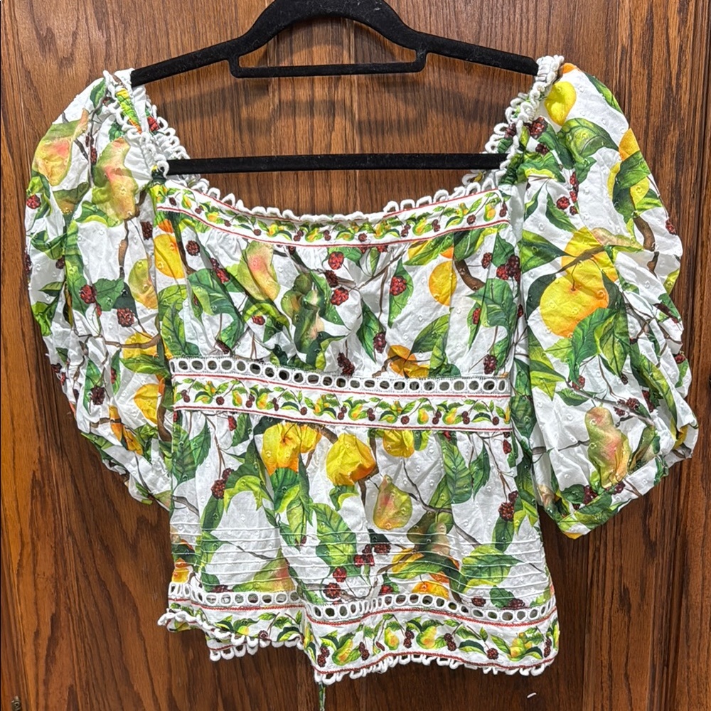 Farm Rio Puff Sleeve Top